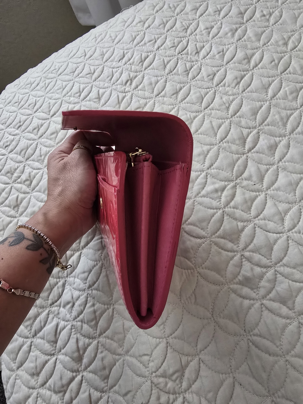 Louis Vuitton Pink Patent Monogram Continental Wallet - Picture 12 of 14